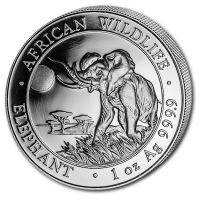 Somalia African Wildlife Elefant 2016 1 Oz Silber