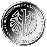 Deutschland - 25 EUR 25 Jahre Deutsche Einheit - 18g Silber