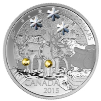 Kanada - 20 CAD Weihnachts Rentier 2015 - 1 Oz Silber