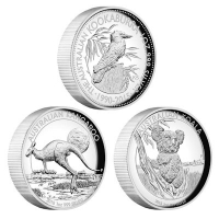 Australien - 3 AUD HighRelief Collection 2015 - 3 * 1 Oz Silber