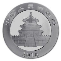China - 10 Yuan Panda 2016 - 30g Silber