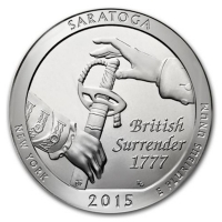 USA - 0,25 USD New York Saratoga 2015 - 5 Oz Silber