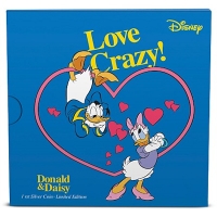 Neuseeland - 2 NZD Disney Crazy in Love 2016 - 1 Oz Silber