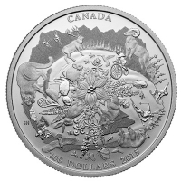 Kanada - 200 CAD $200 for $200 Urtmliche Berge 2015 - 2 Oz Silber