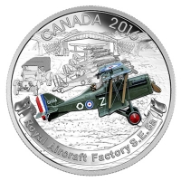 Kanada - 20 CAD Flugzeuge WW1: RAF S.E. 5a - 1 Oz Silber