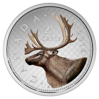 Kanada - 25 Cent Big Coin Series Elch 2016 - 5 Oz Silber