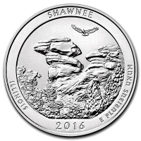 USA - 0,25 USD Illinois Shawnee 2016 - 5 Oz Silber