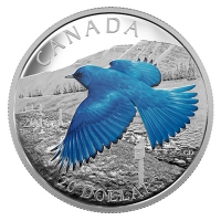 Kanada - 20 CAD Birds Mountain Bluebird 2016 - 1 Oz Silber
