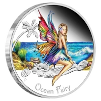 Tuvalu - 0,5 TVD Ocean Fairy 2016 - 1/2 Oz Silber