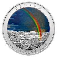 Kanada - 20 CAD Wetter Regenbogen 2016 - 1 Oz Silber