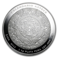 Mexiko - Azteken Kalender 2015 - 1 KG Silber
