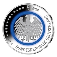 Deutschland - 5 EUR Planet Erde 2016 - Komplettsatz Spiegelglanz