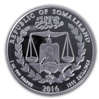 Somaliland - Lunar Jahr des Affen 2016 - 1 Oz Silber