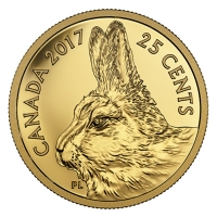 Kanada - 0.25 CAD Polarhase 2017 - 0,5g Gold PP