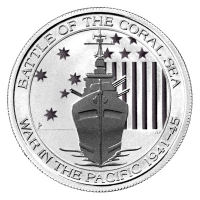 Australien - 0,5 AUD Battle of the Coral Sea - 1/2 Oz Silber