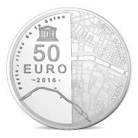 Frankreich - 50 EUR Seine Ufer 2016 - Silber PP