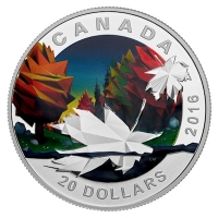 Kanada - 20 CAD Geometrie als Kunst: Maple Leaf 2016 - 1 Oz Silber