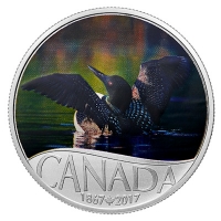 Kanada - 10 CAD 150 Jahre Kanada Eistaucher 2016 - Silbermnze