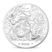 Frankreich - 10 EUR Fussball Europameisterschaft 2016 - Silber