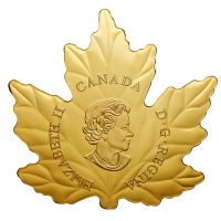 Kanada - 200 CAD Shaped Maple Leaf 2016 - 1 Oz Gold PP