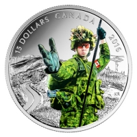Kanada - 15 CAD Nationalhelden Soldaten 2016 - Silbermnze