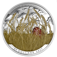 Kanada - 20 CAD Landschaftsillusion Gabelbock - 1 Oz Silber