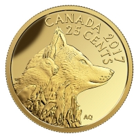 Kanada - 0.25 CAD Polarfuchs 2017 - 0,5g Gold PP