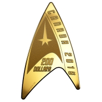 Kanada - 200 CAD Star Trek Delta Abzeichen 2016 - Feingold PP