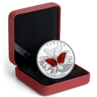 Kanada - 20 CAD Farbige Flgel eines Schmetterlings - 1 Oz Silber
