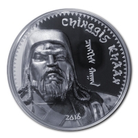 Mongolei - Dschingis Khan 2016 - 1 Oz Silber PP (19%)
