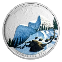 Kanada - 20 CAD Landschaftsillusion Schneeeule - 1 Oz Silber