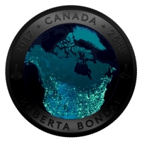 Kanada - 25 CAD Kanada aus dem Weltraum 2017 - Silbermnze Proof