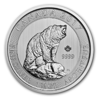 Kanada - 8 CAD Grizzly 2017 - 1,5 Oz Silber