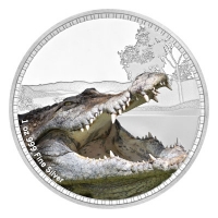 Niue - 2 NZD Knige der Kontinente Krokodil 2017 - 1 Oz Silber