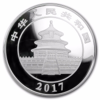 China - 300 Yuan Panda 2017 - 1 KG Silber PP