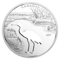 Kanada - 30 CAD Cutout Kranich 2017 - 1,7 Oz Silber