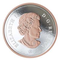 Kanada - 0,05 CAD Big Coin Biber 2018 - 5 Oz Silber Gilded
