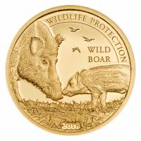 Mongolei - Wildlife Protection Wild Boar 2018 - Gold PP