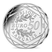 Frankreich - 50 EURO Mickey als Student in Frankreich 2018 - 36,9g Silber Color