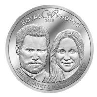Cook Island - 1 CID Royal Wedding Harry und Megan - Silber PP