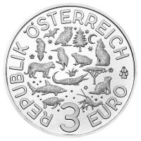 sterreich - 3 Euro Tier Taler Eule 2018 - Mnze