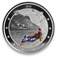Dominica - 2 Dollar EC8 The Nature Island PP - 1 Oz Silber Color