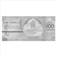 Mongolei - 100 Togrog Lunar Schwein 2019 - Silber-Banknote
