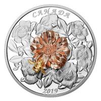 Kanada - 50 CAD Hummel und Blte 2018 - 5 Oz Silber