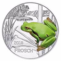 sterreich - 3 Euro Tier Taler Frosch 2018 - Mnze