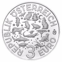 sterreich - 3 Euro Tier Taler Frosch 2018 - Mnze