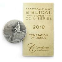 Niue - 2 NZD Bibelserie Versuchung Jesu 2018 - 2 Oz Silber