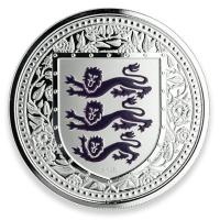 Gibraltar - 1 GBP Royal Arms of England lila / purple 2018 - 1 Oz Silber Color