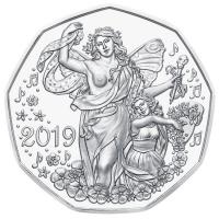 sterreich - 5 Euro Lebensfreude Neujahrsmnze 2019 - Silbermnze