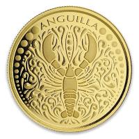 Anguilla - 10 Dollar EC8 Lobster - 1 Oz Gold